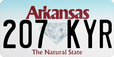 AR license plate 207KYR