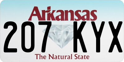 AR license plate 207KYX