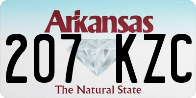 AR license plate 207KZC