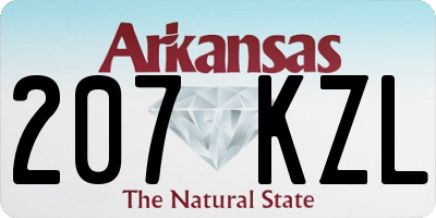 AR license plate 207KZL