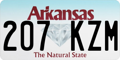 AR license plate 207KZM