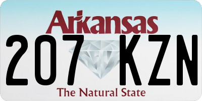 AR license plate 207KZN