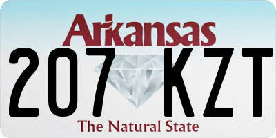 AR license plate 207KZT