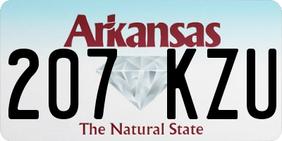 AR license plate 207KZU