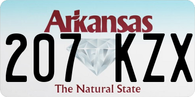AR license plate 207KZX