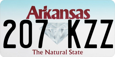 AR license plate 207KZZ