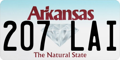 AR license plate 207LAI