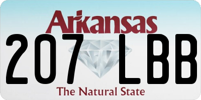 AR license plate 207LBB