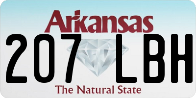 AR license plate 207LBH