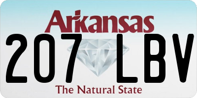 AR license plate 207LBV