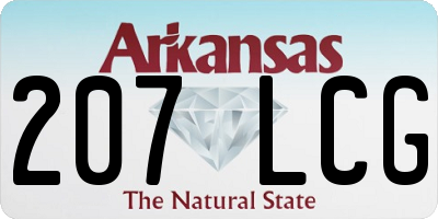 AR license plate 207LCG