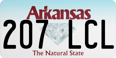 AR license plate 207LCL