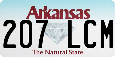 AR license plate 207LCM