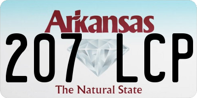 AR license plate 207LCP