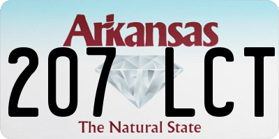 AR license plate 207LCT