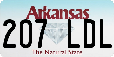 AR license plate 207LDL
