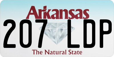 AR license plate 207LDP