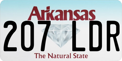 AR license plate 207LDR