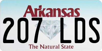 AR license plate 207LDS