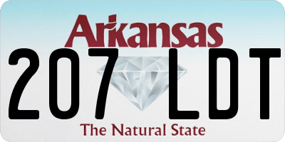 AR license plate 207LDT