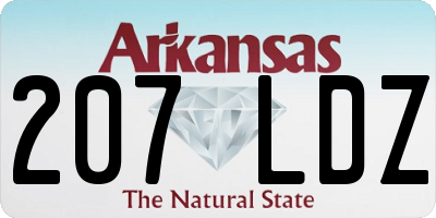 AR license plate 207LDZ
