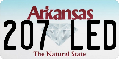 AR license plate 207LED