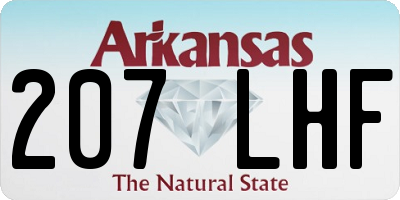 AR license plate 207LHF