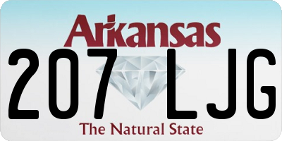 AR license plate 207LJG