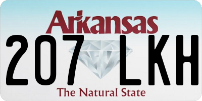 AR license plate 207LKH