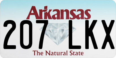 AR license plate 207LKX