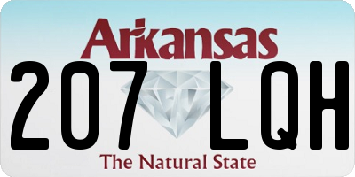 AR license plate 207LQH