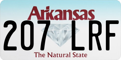 AR license plate 207LRF