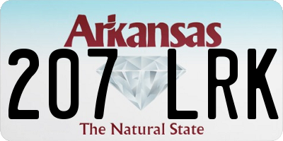 AR license plate 207LRK
