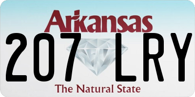 AR license plate 207LRY