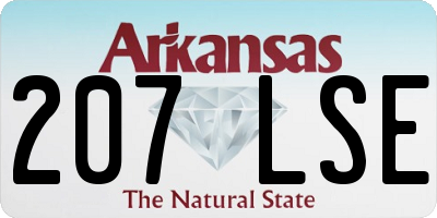 AR license plate 207LSE