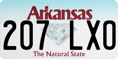 AR license plate 207LXO