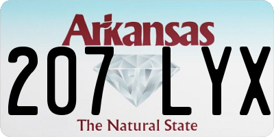 AR license plate 207LYX