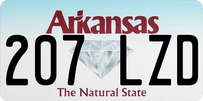 AR license plate 207LZD