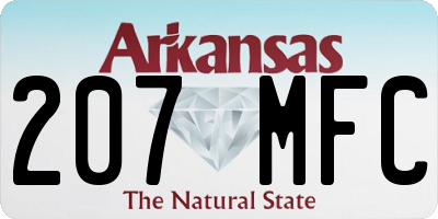 AR license plate 207MFC