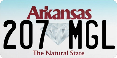 AR license plate 207MGL