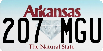 AR license plate 207MGU