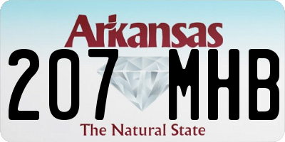 AR license plate 207MHB