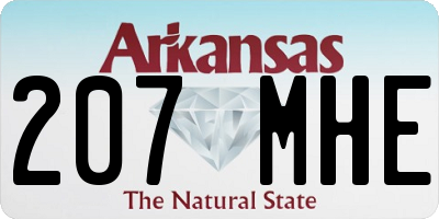 AR license plate 207MHE