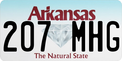 AR license plate 207MHG
