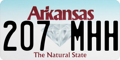 AR license plate 207MHH