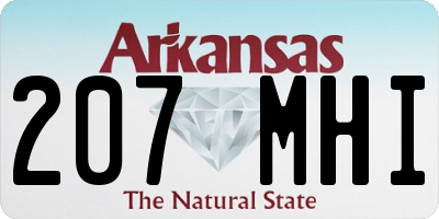 AR license plate 207MHI