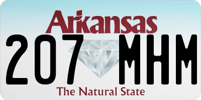 AR license plate 207MHM