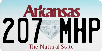 AR license plate 207MHP