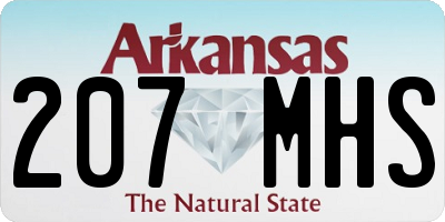 AR license plate 207MHS