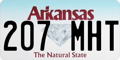 AR license plate 207MHT